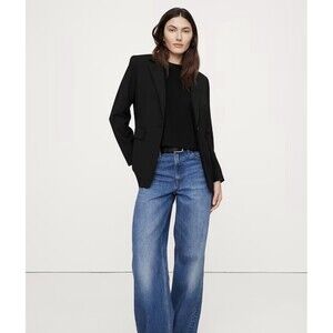 Banana Republic Jacket Women’s 18 Siena Slim Black Italian Wool Blazer